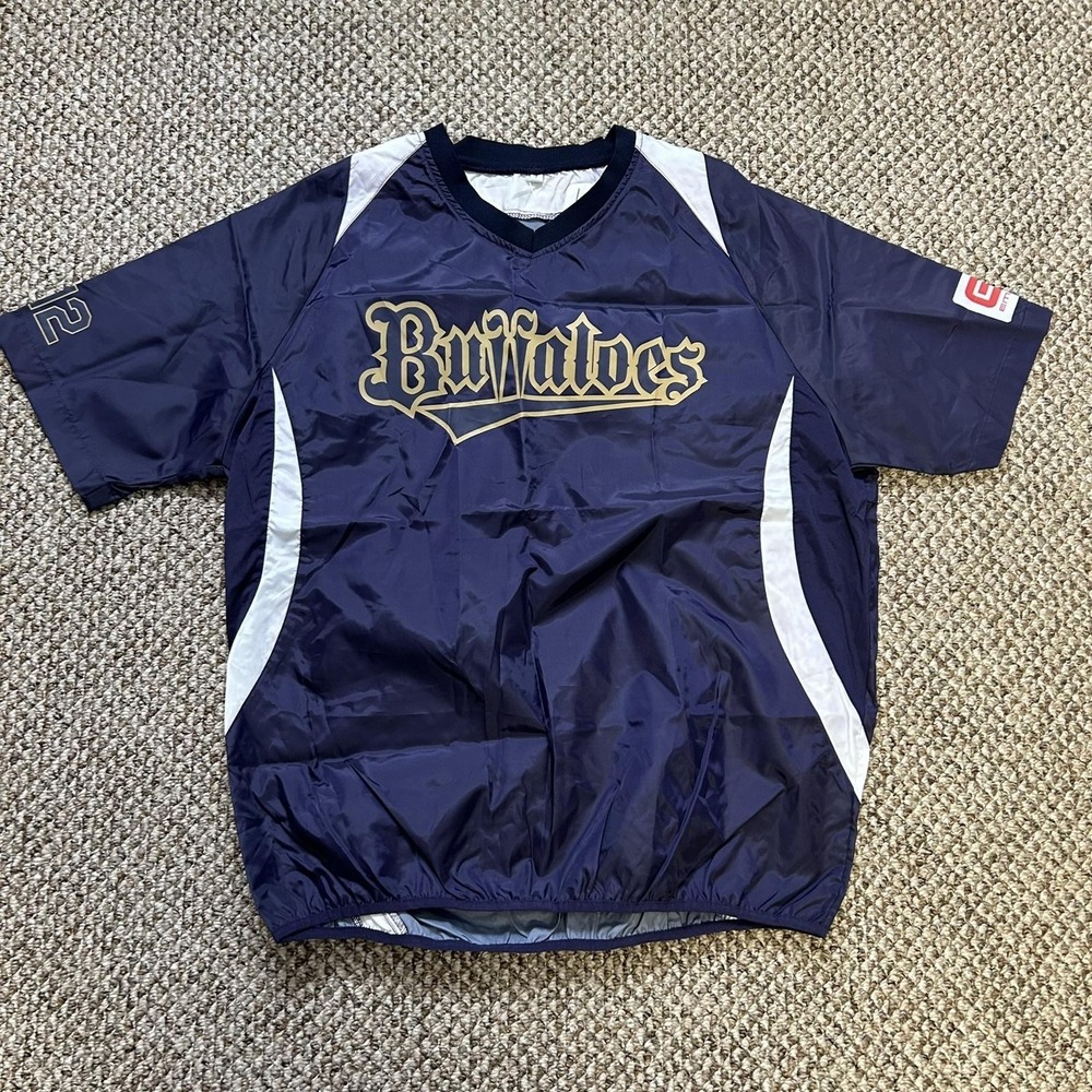 Orix Buffaloes Baseball Jacket Mens Large Blue NEW NPB Japan Pullover #20 F